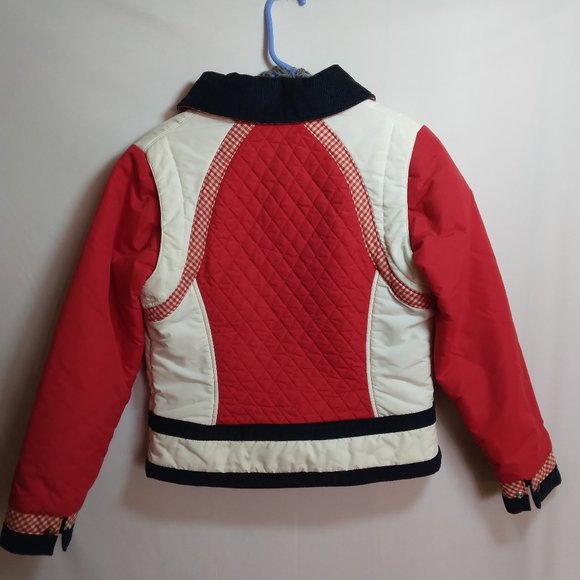 SKI Levi's Vintage Jacket Women's Size 11/12 Ski Jacket Red White Blue Gingham - Picture 5 of 14
